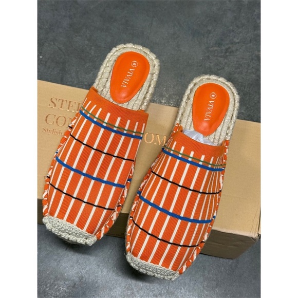 Vivaia Shoes - VIVAIA Round-Toe Espadrille Mules size EU/39 US/8